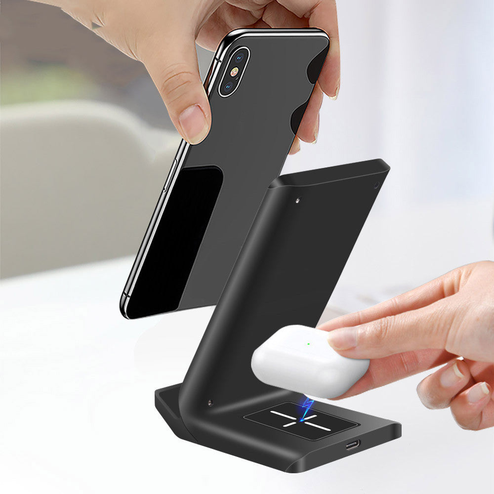 Wireless smart vertical mobile phone charger fast charge suitable for mobile phones