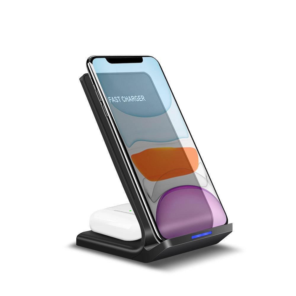 Wireless smart vertical mobile phone charger fast charge suitable for mobile phones